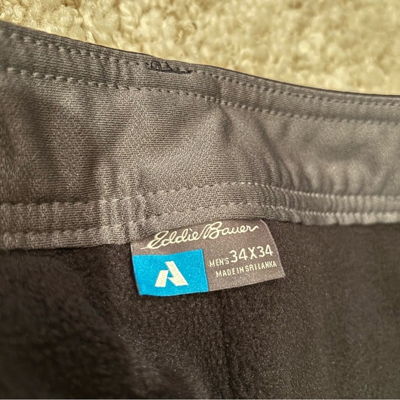 Eddie Bauer First Ascent Men's Guide Pro Lined Black Pants Size 34x34 - Picture 7 of 7